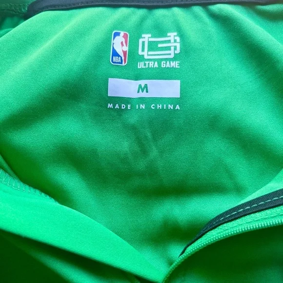 OFFICIAL Boston Celtics Antigua Quarter Zip Top Kelly Green Size Medium - Picture 4 of 11